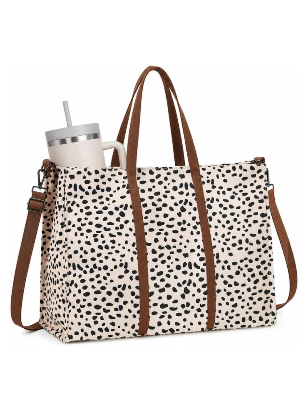 Work Tote Bag Women 15.6 Laptop Padded Canvas Messenger